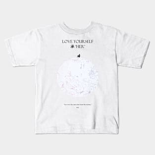 LOVE YOURSELF 承 ‘HER’ Moon Dark Kids T-Shirt